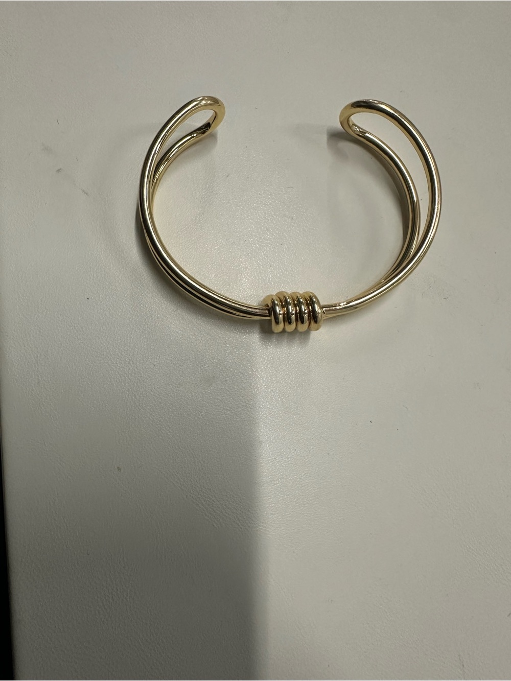 Gold-Tone Knot Accent Open Cuff Bracelet - Women Jewelry